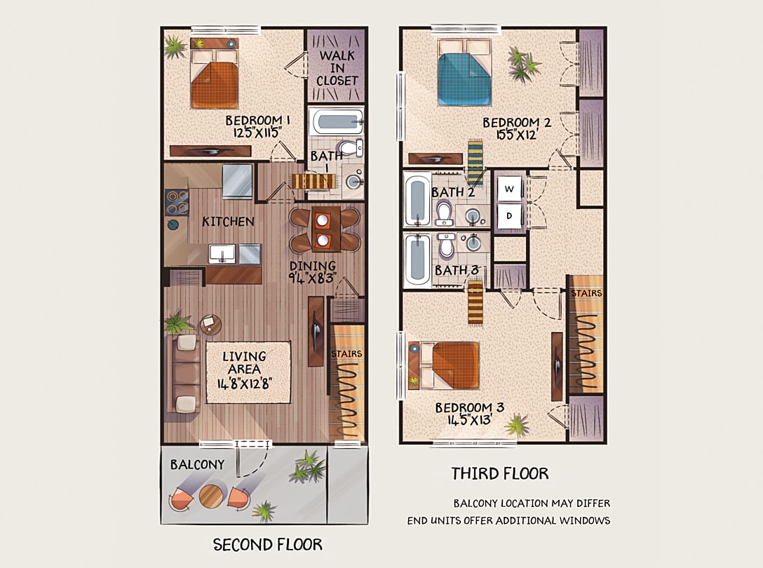 3 bedroom townhome off 5th st, close to downtown Charlottesville