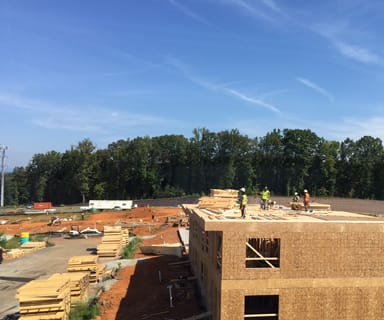 160922 construction updates Woodlands of Charlottesville Phase II
